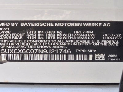 2022 BMW X7 M50i Sports Activity Vehicle
