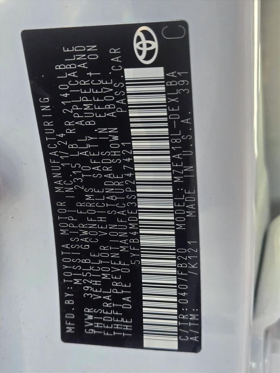 2025 Toyota Corolla LE CVT (Natl)