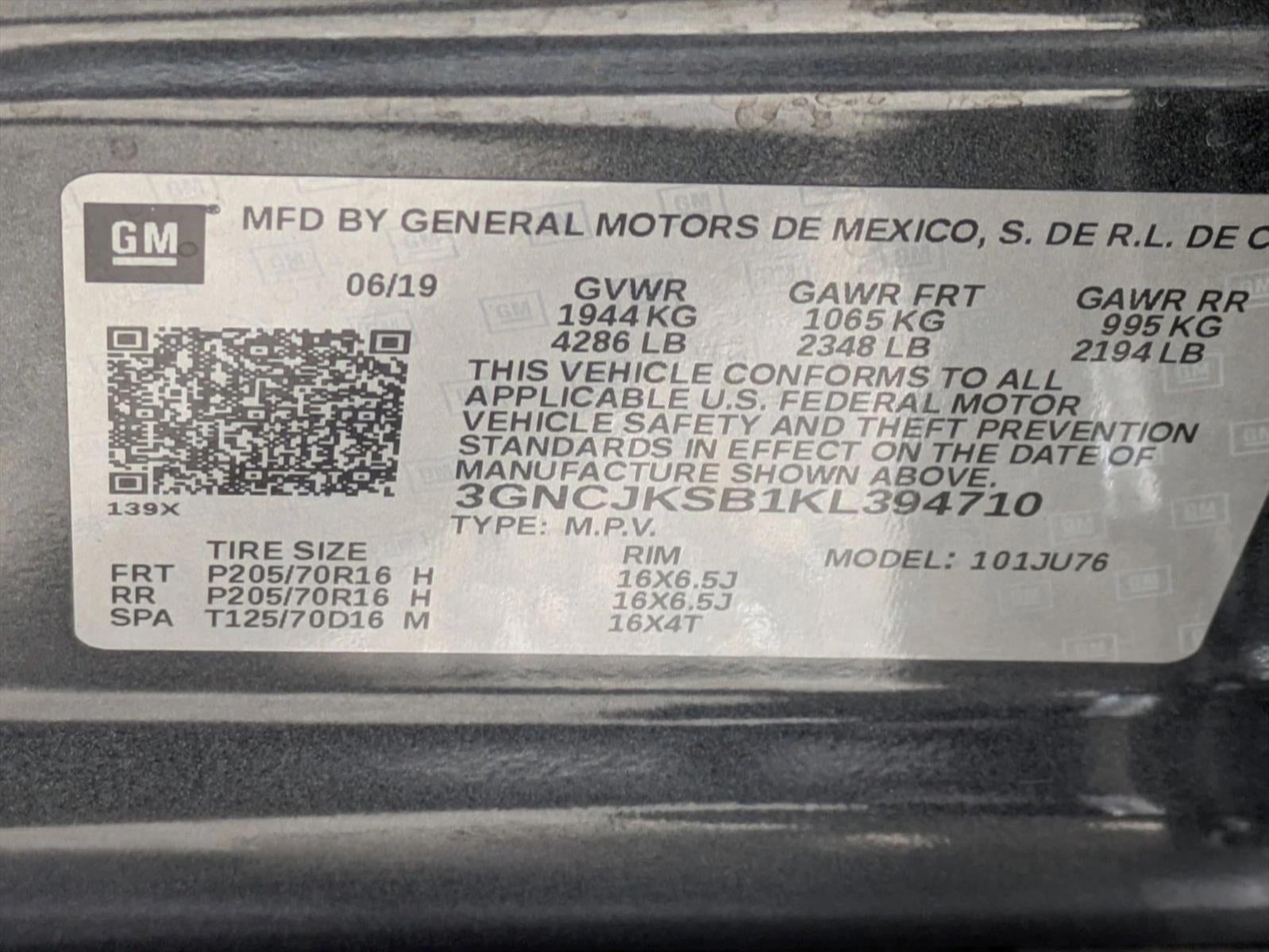 2019 Chevrolet Trax FWD 4dr LS