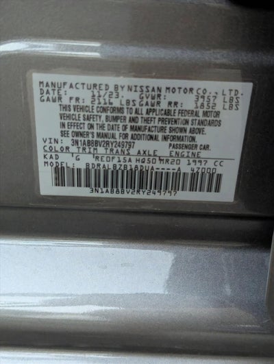 2024 Nissan Sentra S CVT
