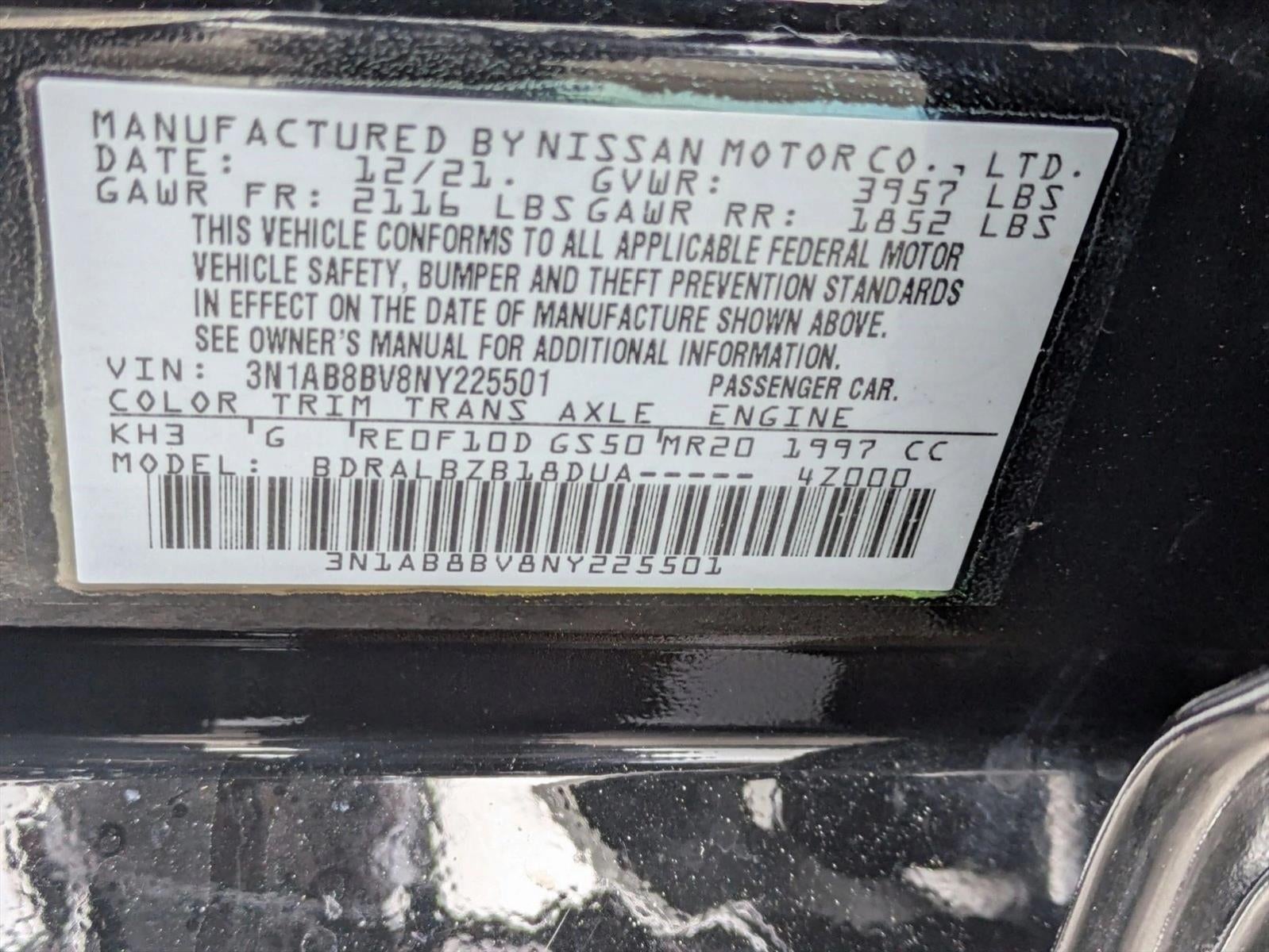 2022 Nissan Sentra S CVT