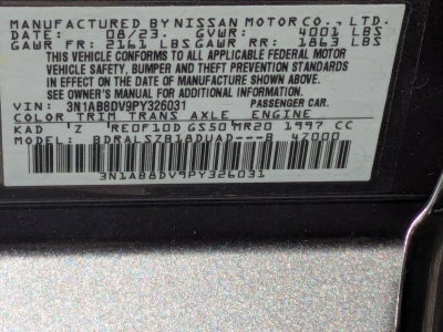 2023 Nissan Sentra SR CVT