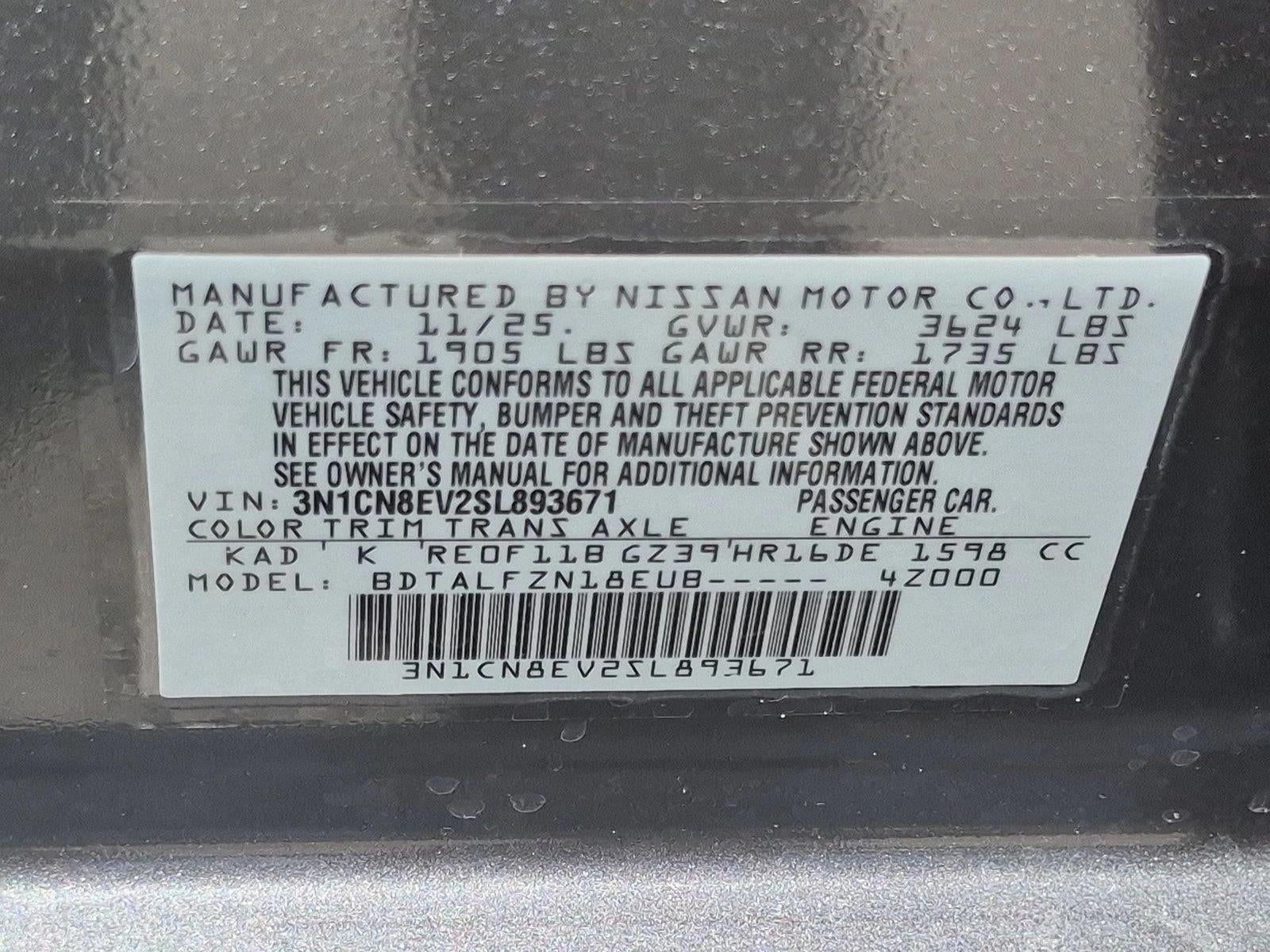 2025 Nissan Versa SV CVT