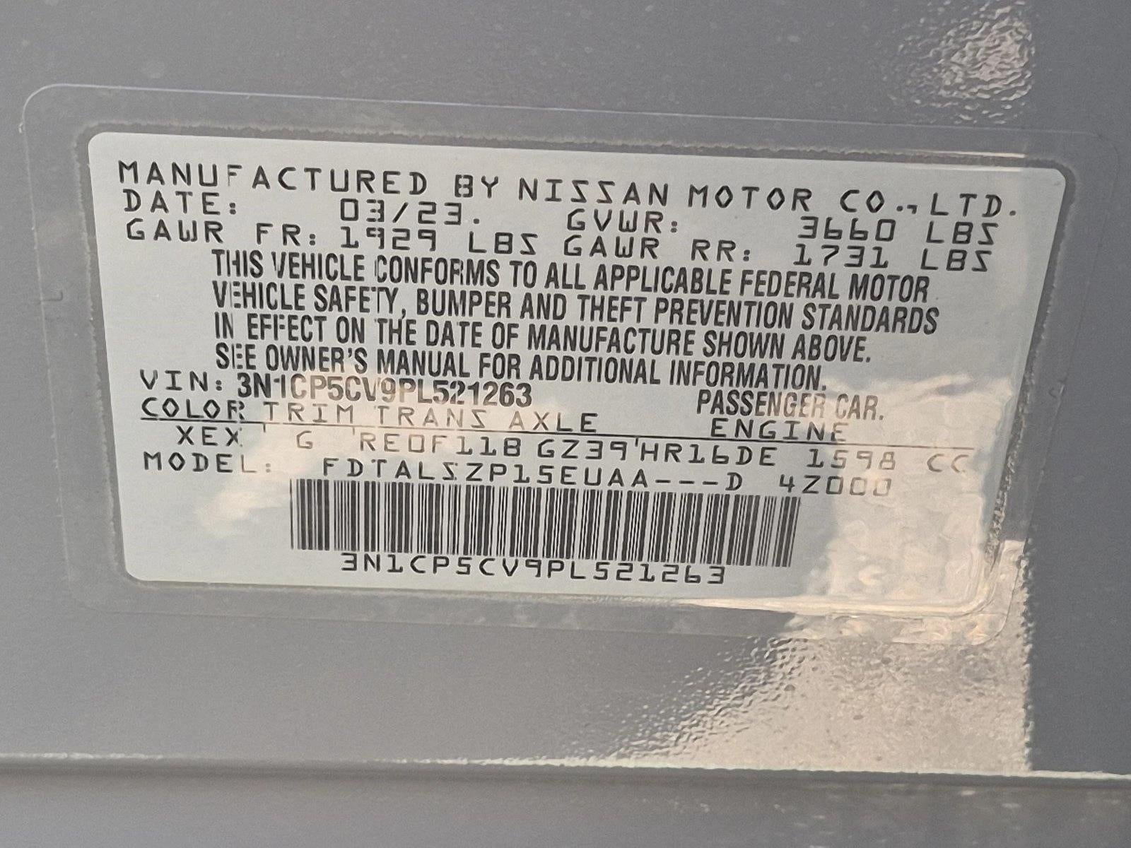 2023 Nissan Kicks SV FWD