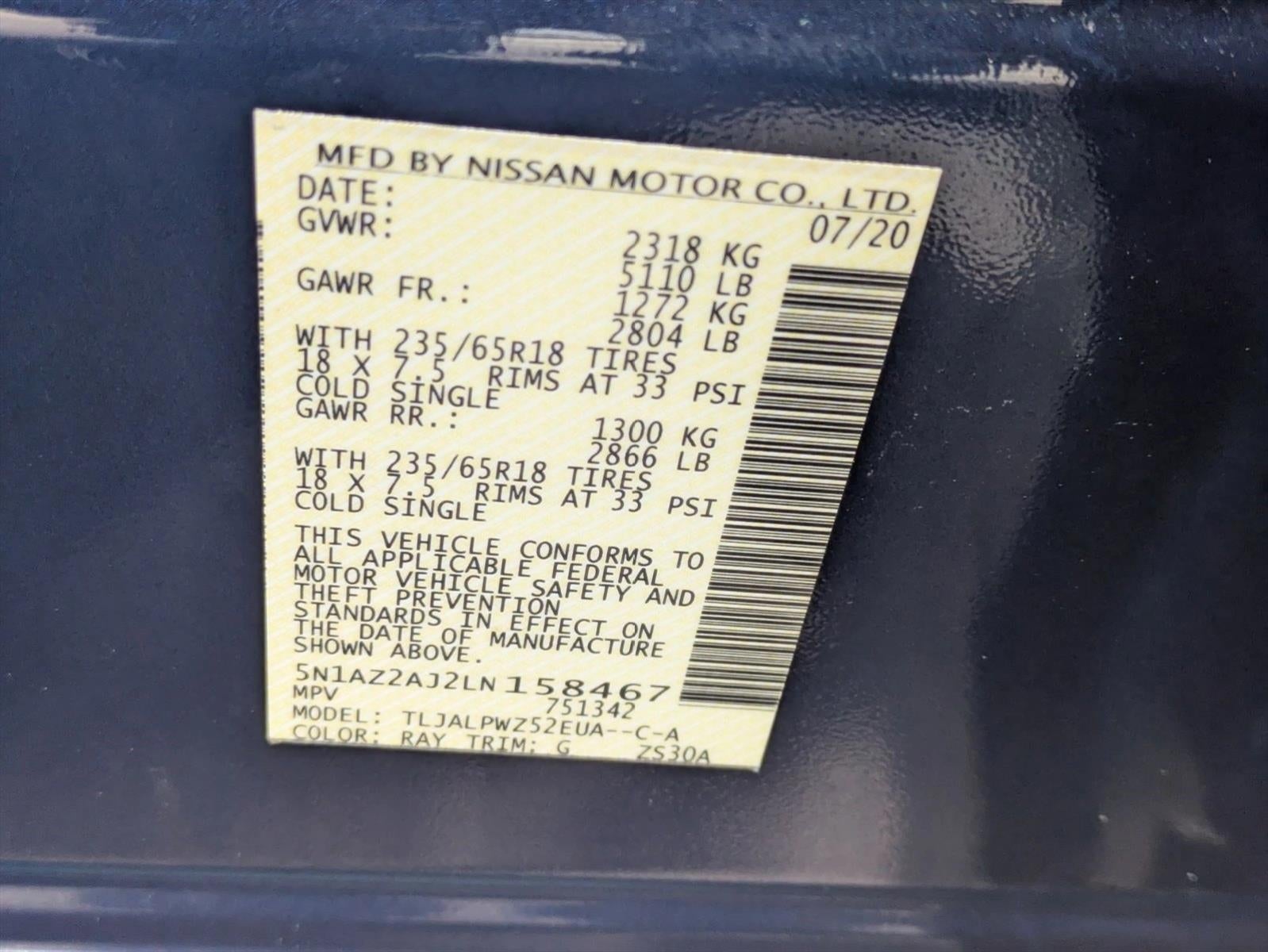 2020 Nissan Murano FWD S