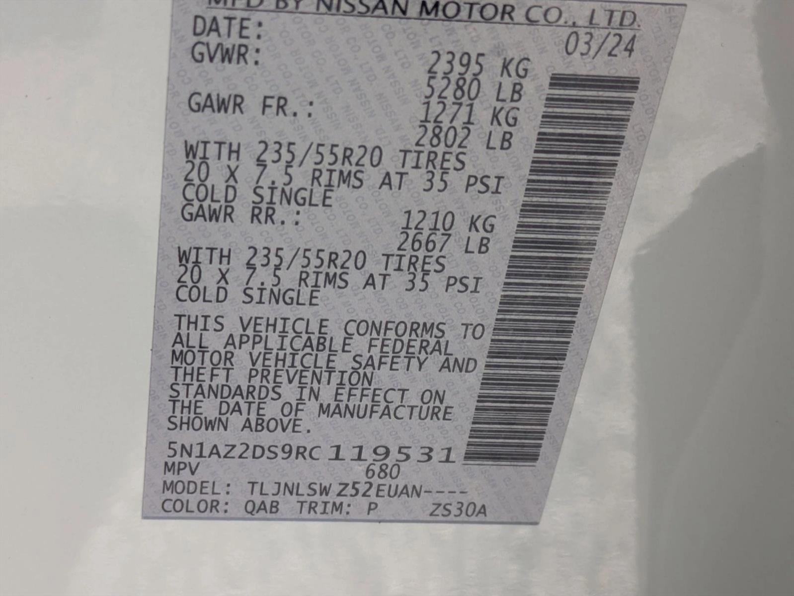 2024 Nissan Murano AWD Platinum