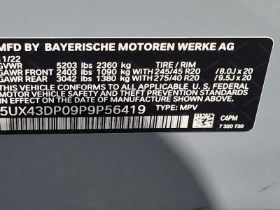 2023 BMW X3 sDrive30i Sports Activity Vehicle