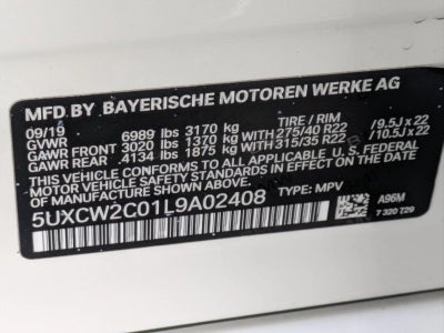 2020 BMW X7 xDrive40i Sports Activity Vehicle