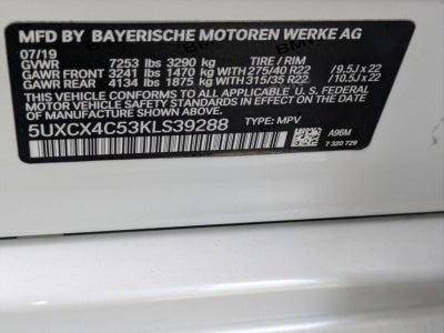 2019 BMW X7 xDrive50i Sports Activity Vehicle