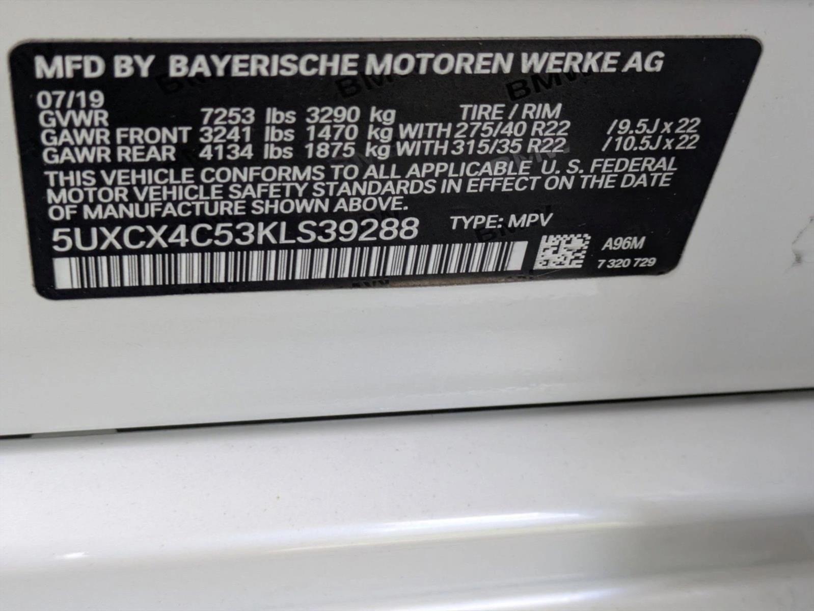 2019 BMW X7 xDrive50i Sports Activity Vehicle