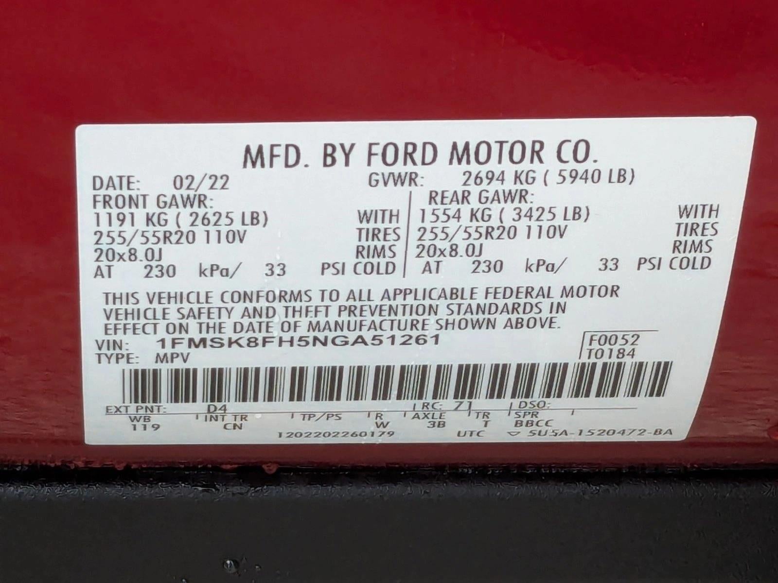 2022 Ford Explorer Limited 4WD