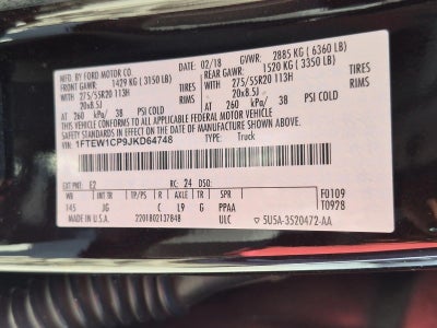 2018 Ford F-150 XL 2WD SuperCrew 5.5' Box
