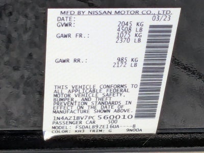 2023 Nissan LEAF S Hatchback