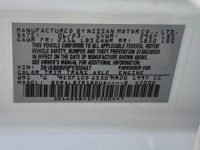 2023 Nissan Sentra S CVT
