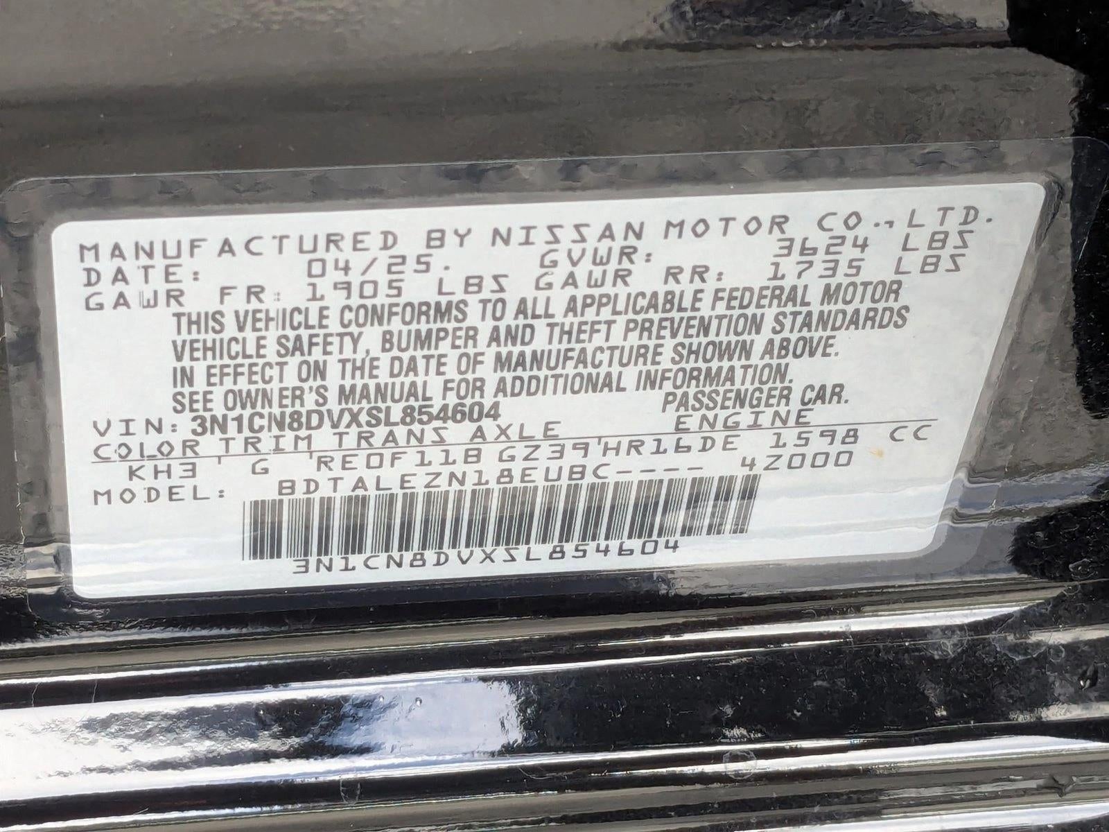 2025 Nissan Versa S CVT