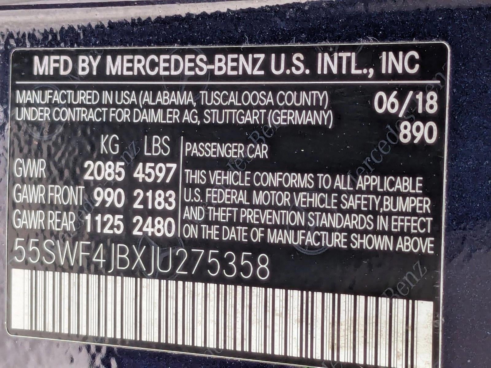 2018 Mercedes-Benz C-Class C 300 Sedan