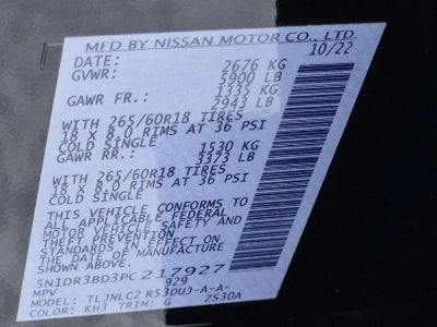 2023 Nissan Pathfinder Rock Creek 4WD