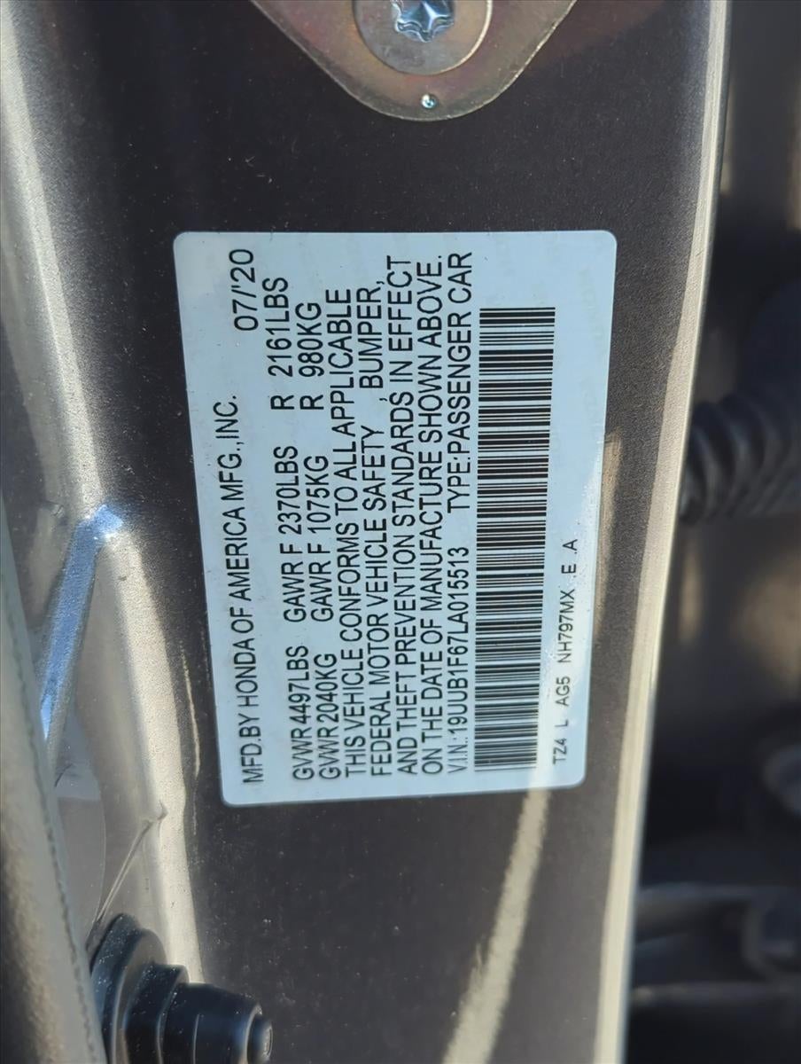 2020 Acura TLX 2.4L FWD w/Technology/A-Spec Pkg