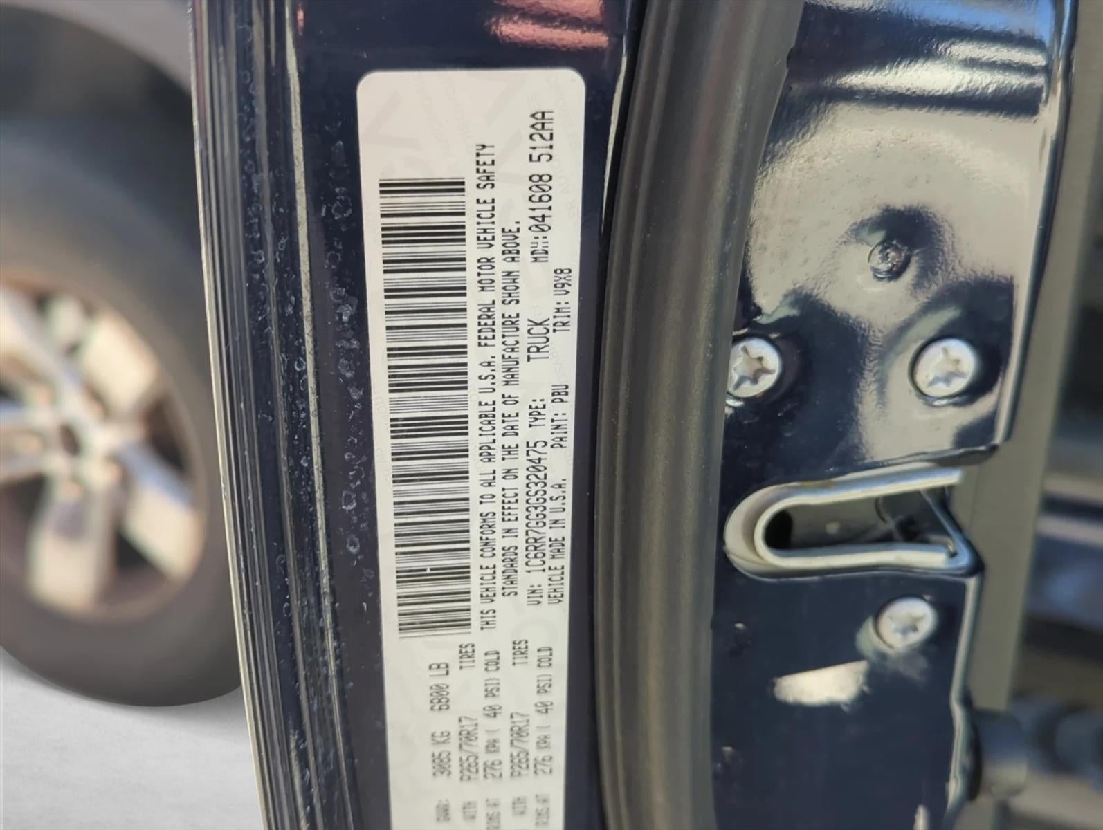 2016 RAM 1500 4WD Quad Cab 6.4 Ft Box SLT