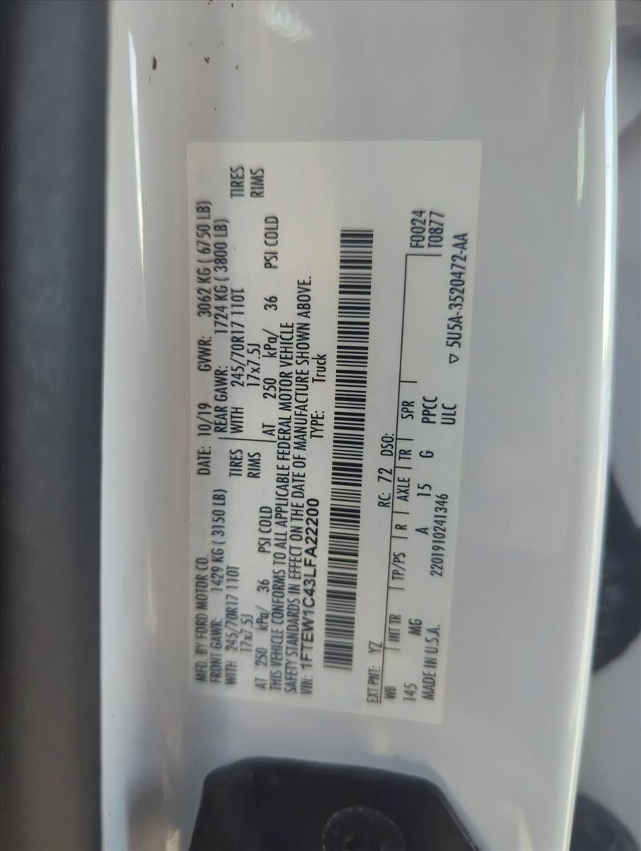 2020 Ford F-150 XLT 2WD SuperCrew 5.5' Box