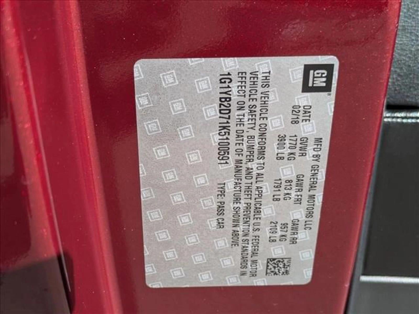 2019 Chevrolet Corvette Stingray Coupe 1LT