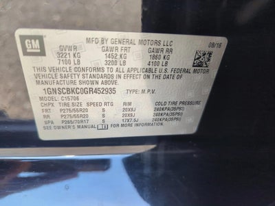 2016 Chevrolet Tahoe 2WD LT