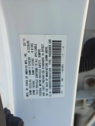 2014 Honda Accord Sedan LX CVT PZEV