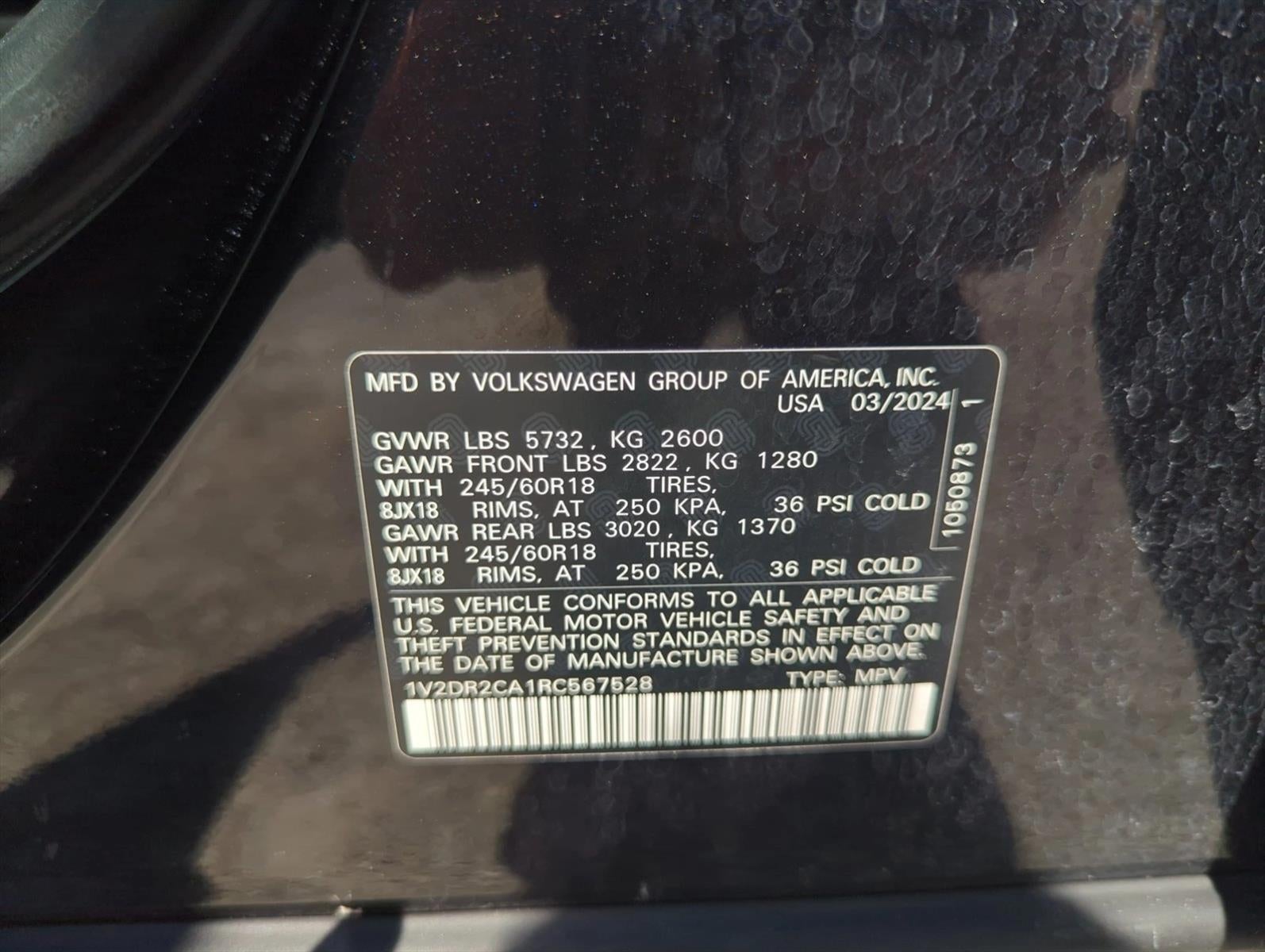 2024 Volkswagen Atlas 2.0T SE FWD