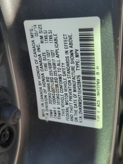 2014 Honda CR-V EX-L 2WD