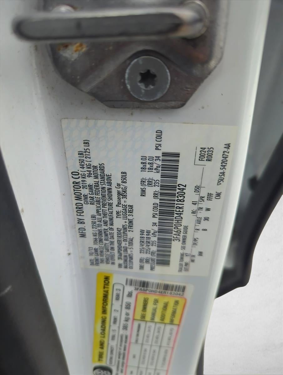 Used 2014 Ford Fusion SE with VIN 3FA6P0HD4ER183042 for sale in West Palm Beach, FL