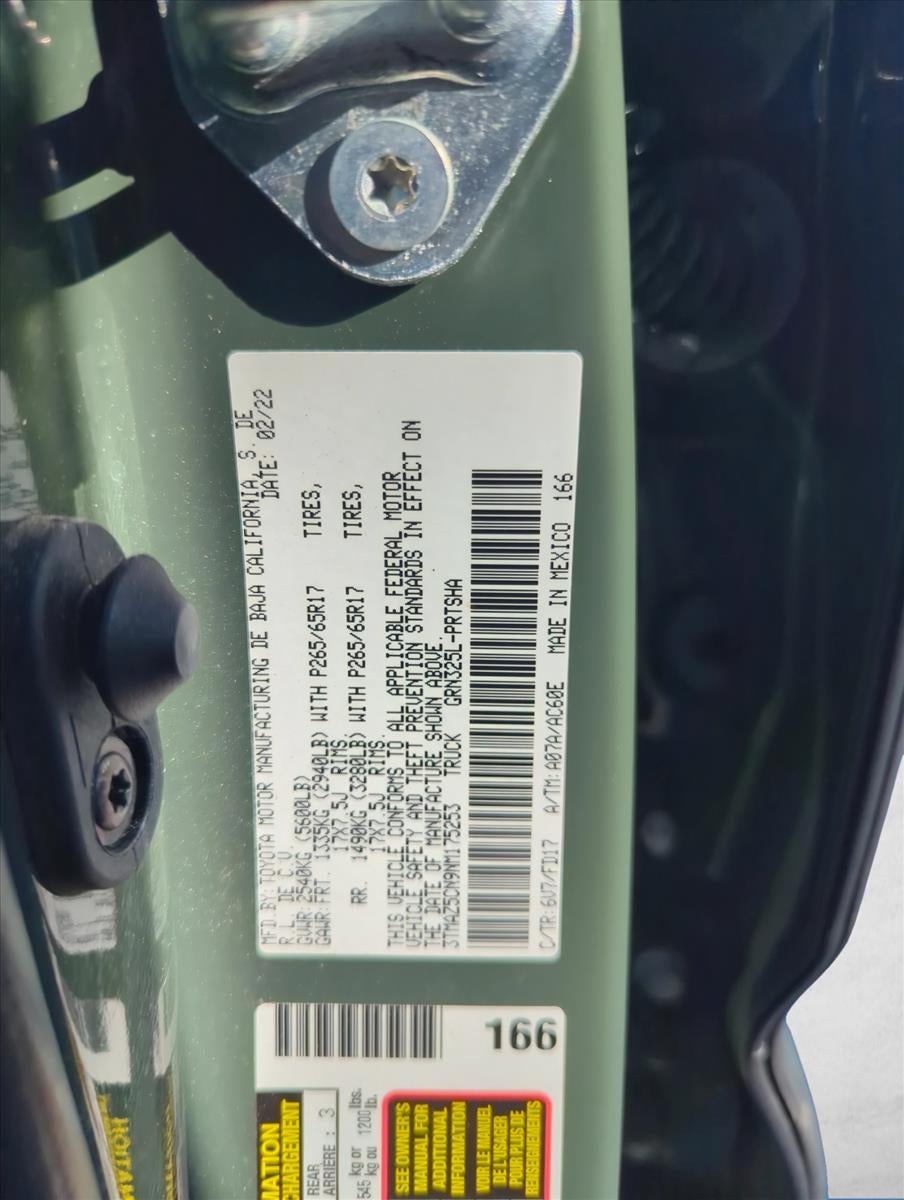 2022 Toyota Tacoma 2WD 2WD TRD Sport Double Cab 5' Bed V6 AT (Natl)