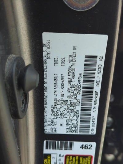 2021 Toyota Tacoma 4WD 4WD TRD Sport Double Cab 5' Bed V6 AT (Natl)