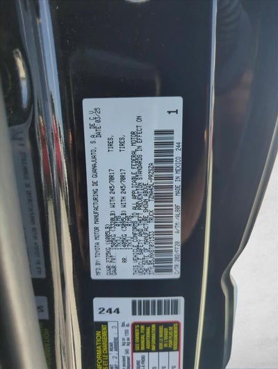 2025 Toyota Tacoma 4WD 4WD SR5 Double Cab 5' Bed AT (GS)