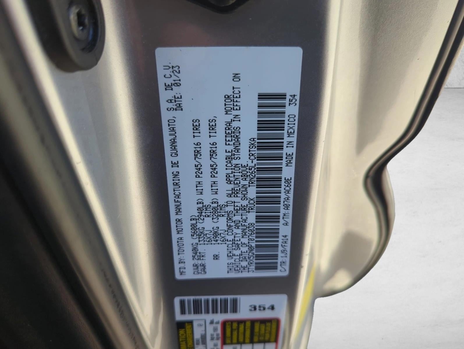 2023 Toyota Tacoma 2WD 2WD SR Access Cab 6' Bed I4 AT (GS)