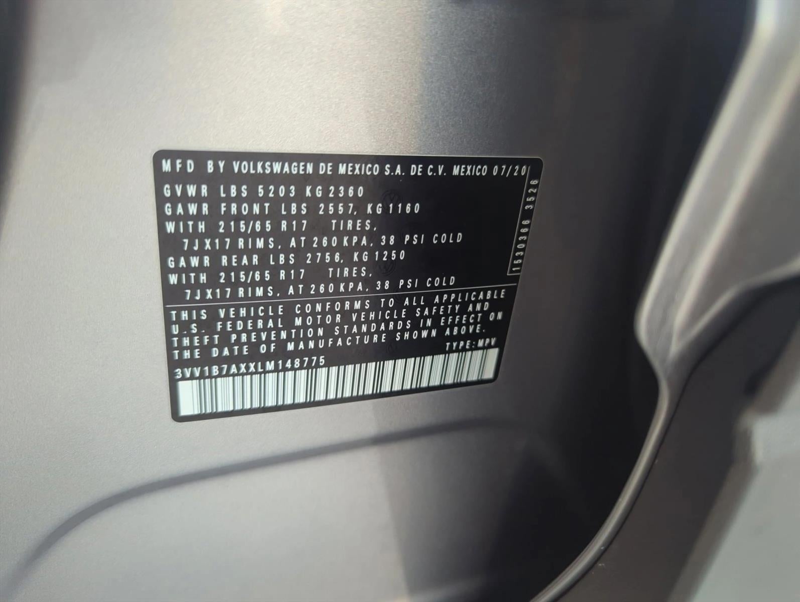 2020 Volkswagen Tiguan 2.0T S FWD