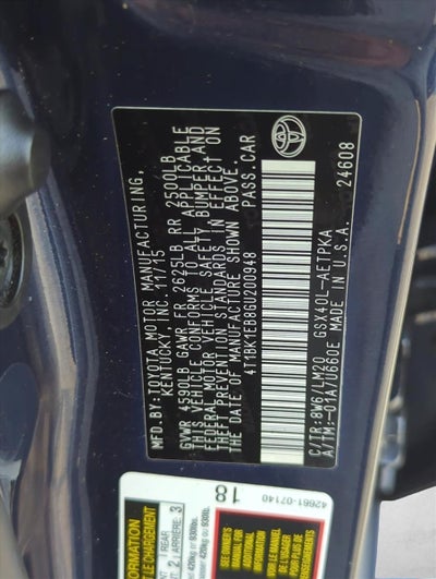 2016 Toyota Avalon 4dr Sdn Limited (Natl)