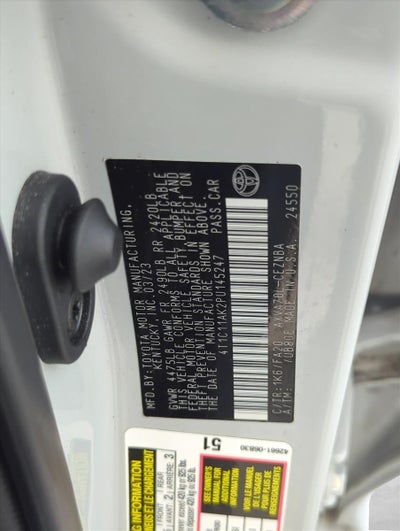 2023 Toyota Camry LE Auto (SE)