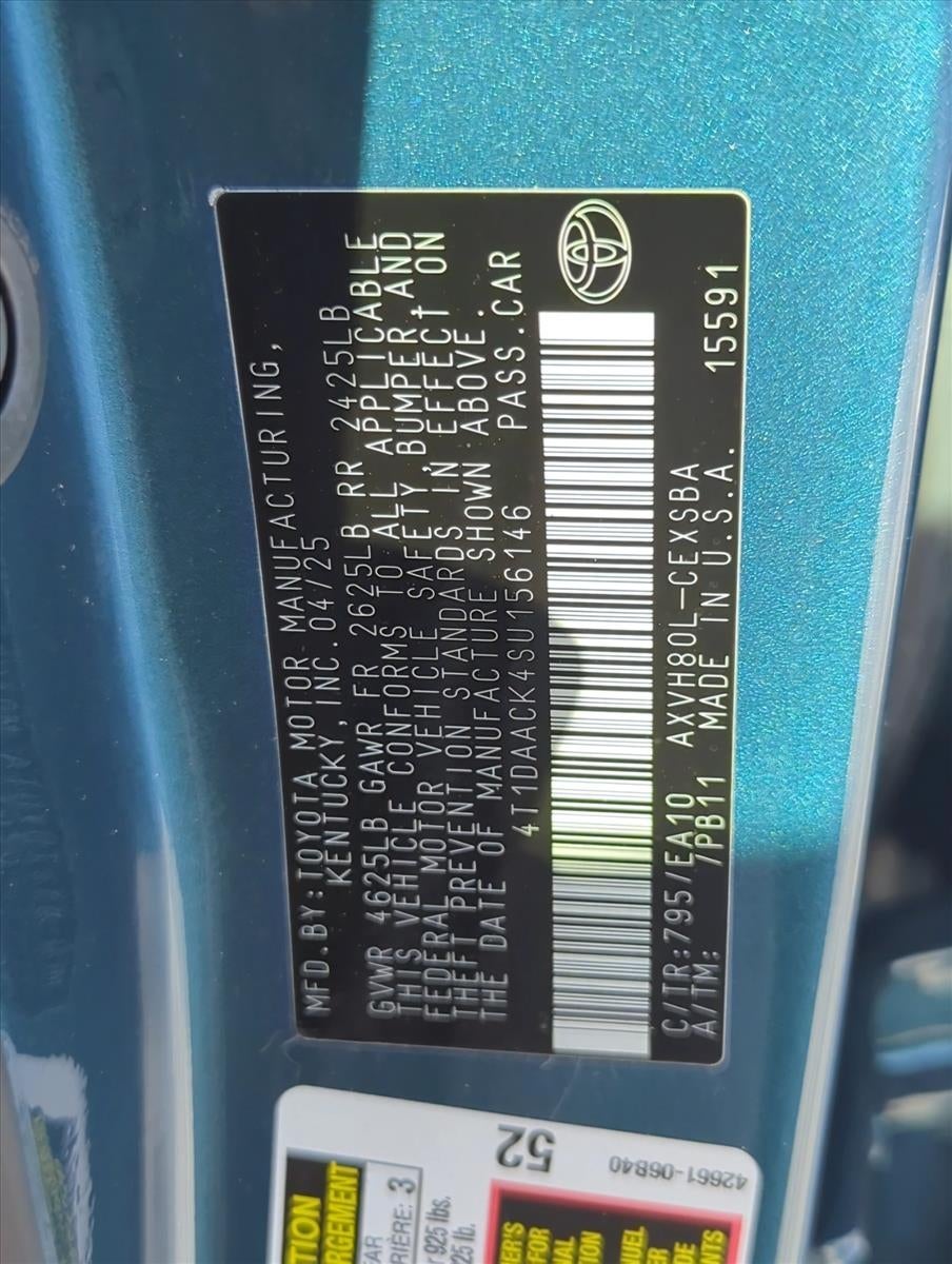 2025 Toyota Camry SE (Natl)