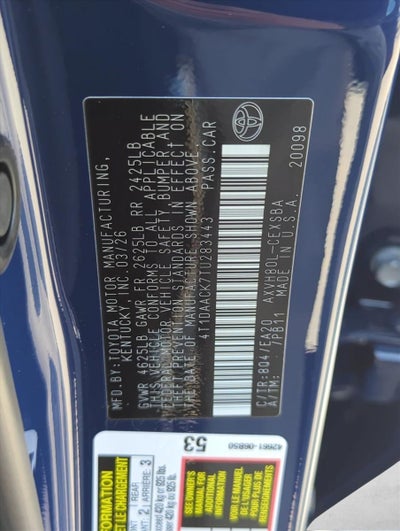 2026 Toyota Camry SE (SE)