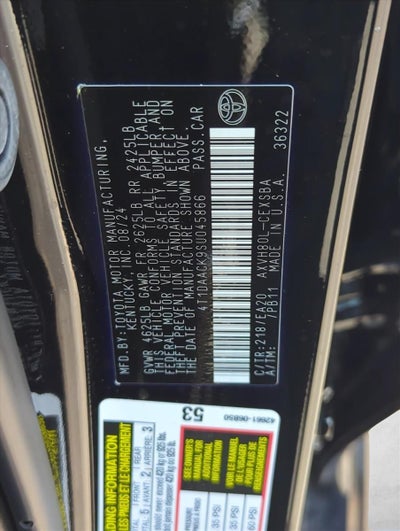 2025 Toyota Camry SE (Natl)