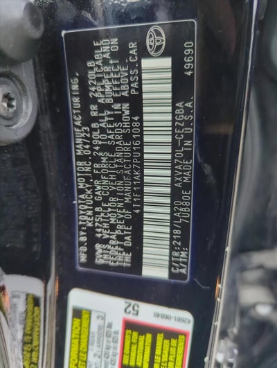 2023 Toyota Camry XLE Auto (SE)