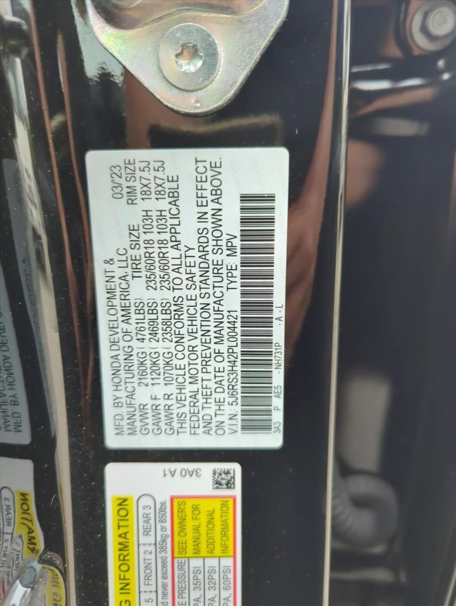 2023 Honda CR-V EX 2WD w/o BSI