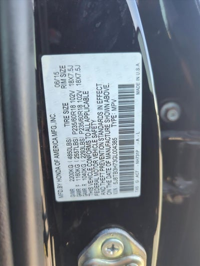 2016 Acura RDX FWD with Advance Package