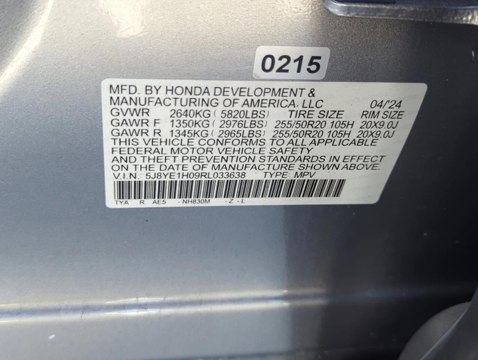 2024 Acura MDX SH-AWD w/A-Spec Package