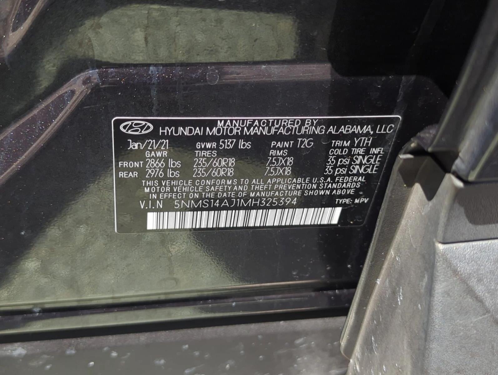 2021 Hyundai SANTA FE SE FWD
