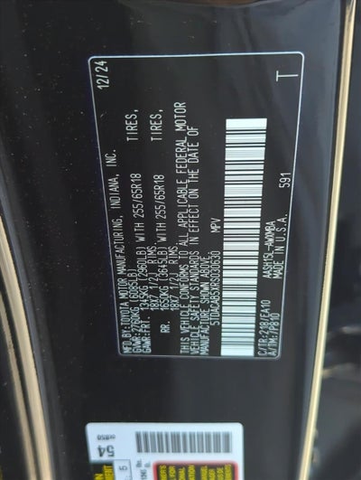 2024 Toyota Grand Highlander Hybrid XLE AWD (Natl)