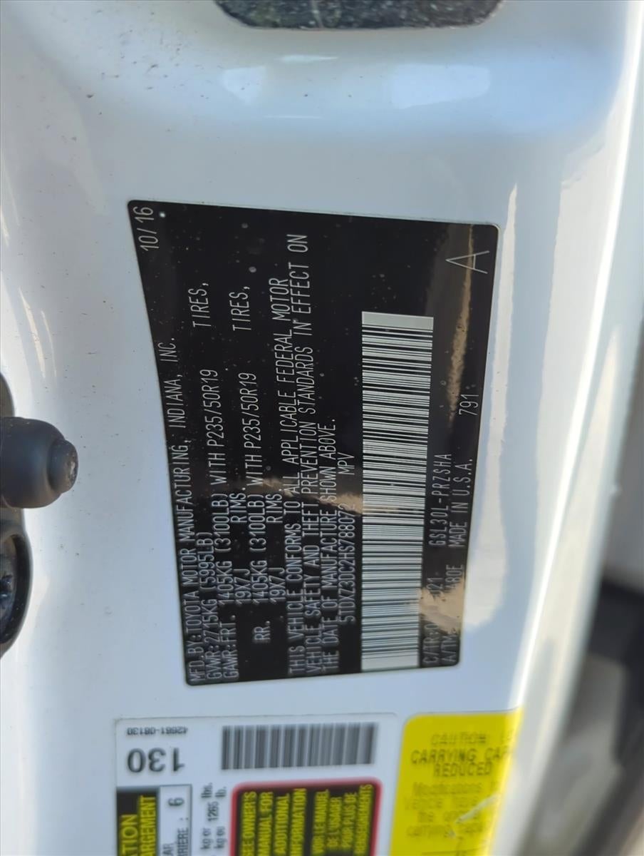 2017 Toyota Sienna SE FWD 8-Passenger (Natl)