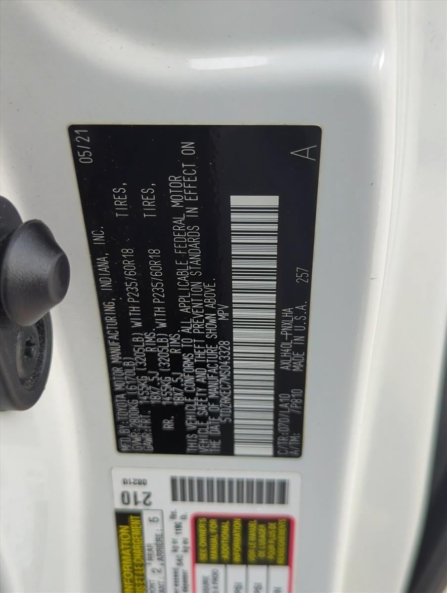 2021 Toyota Sienna Limited FWD 7-Passenger (GS)