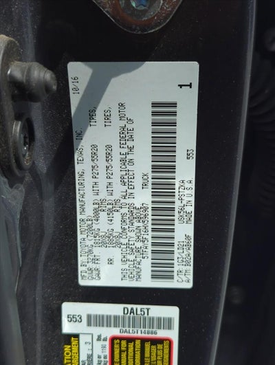 2017 Toyota Tundra 4WD 4WD 1794 Edition CrewMax 5.5' Bed 5.7L (Natl)