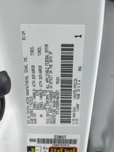 2024 Toyota Tundra 4WD 4WD Limited Hybrid CrewMax 5.5' Bed (Natl)